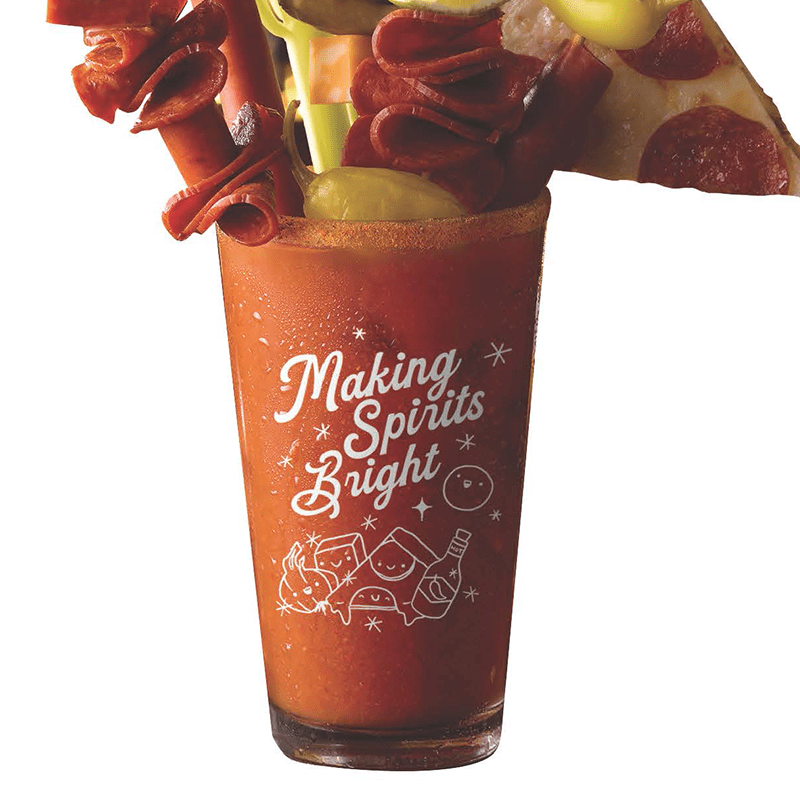Making Spirits Bright Bloody Mary Glass – Pepperoni Shop