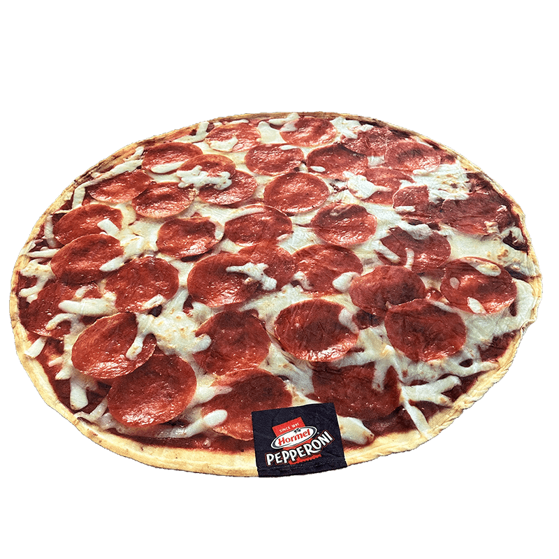 Pepperoni Pizza Round Blanket