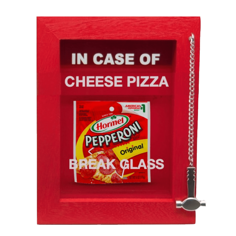 Emergency Pepperoni Display Case